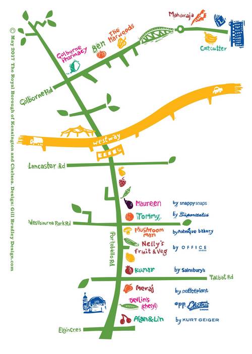 Healthy Start map of Portobello and Golborne Road Healthy Start map of Portobello and Golborne Road Market