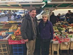 Fruit and Veg stallholders Alan and Lin Fruit and Veg stallholders Alan and Lin