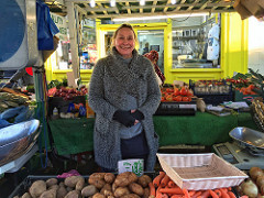 Maureen's Portobello Road market vegetable stall Maureen's Portobello Road market vegetable stall