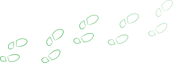 Footprints illustration Footprints illustration