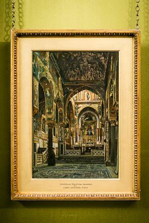 Frederic Leighton, Interior of the Cappella Palatina Frederic Leighton, Interior of the Cappella Palatina