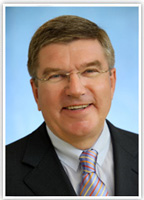 Olympic torchbearer Thomas Bach Olympic torchbearer Thomas Bach