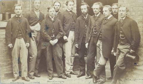 Photo of Linley Sambourne (3rd on left) at Penn & Sons c.1861 Photo of Linley Sambourne (3rd on left) at Penn & Sons c.1861