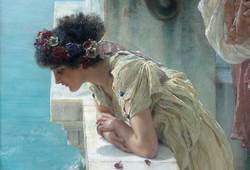 Sir Lawrence Alma-Tadema, Coign of Vantage (detail) Sir Lawrence Alma-Tadema Coign of Vantage (detail)