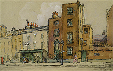 Watercolour of 128 Kensington Church Street by Gertrude Keeling Watercolour of 128 Kensington Church Street by Gertrude Keeling