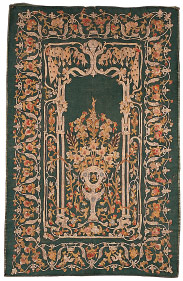 Embroidered Turkish 'Qibleh' cloth