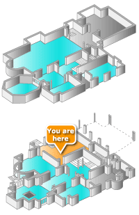 floor plan. Click on rooms to navigate floor plan. Click on rooms to navigate