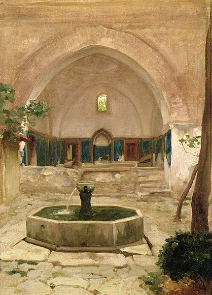 Courtyard of a Mosque at Broussa