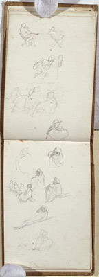 Studies of Seated Figures, Algiers