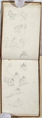 Studies of Seated Figures, Algiers