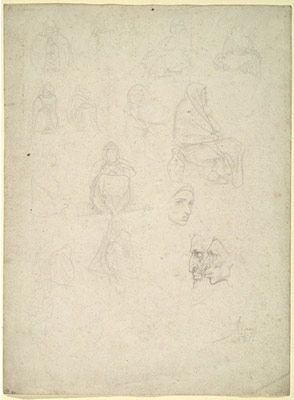 Studies of Male and Female Figures