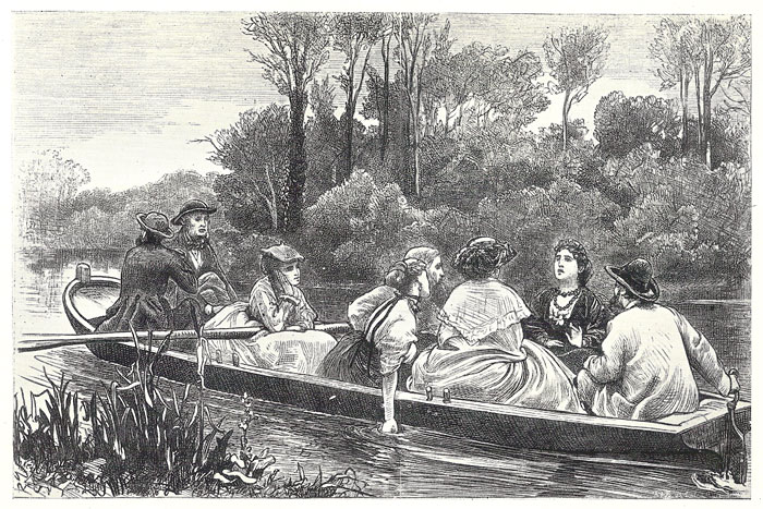Illustration for 'A Week in a French Country House': 'Drifting'