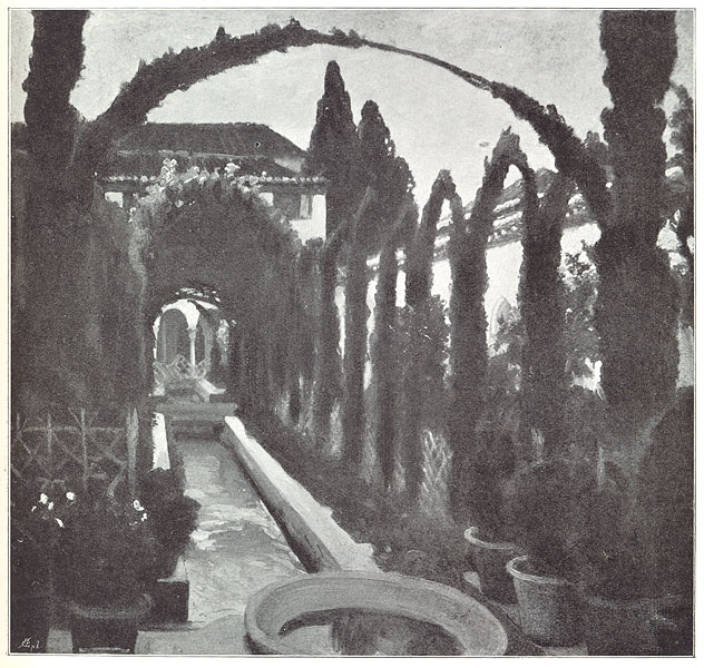 'Garden of the Generalife, Granada'