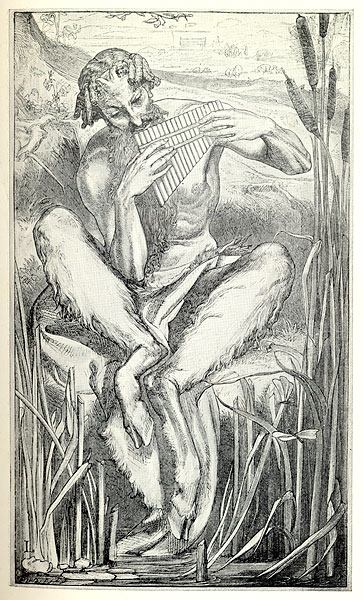 Illustration for 'A Musical Instrument': 'The Great God Pan'
