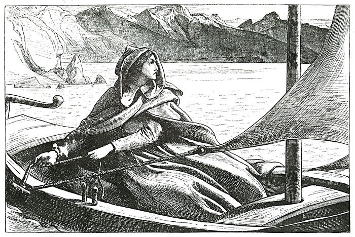 Illustration for 'Romola': 'Drifting Away'