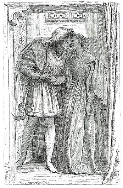 Illustration for 'Romola': 'The First Kiss'