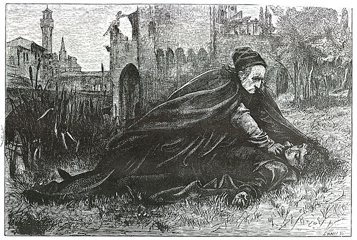 Illustration for 'Romola': 'Will His Eyes Open?'