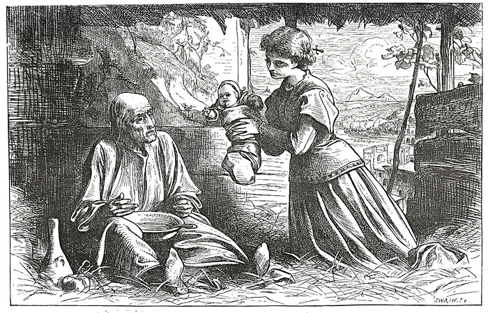 Illustration for 'Romola': 'You didn't think it was so pretty did you?'