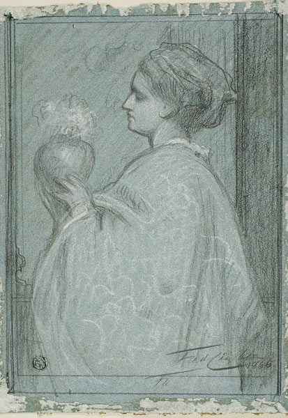 'Study for 'A Noble Lady of Venice': Composition