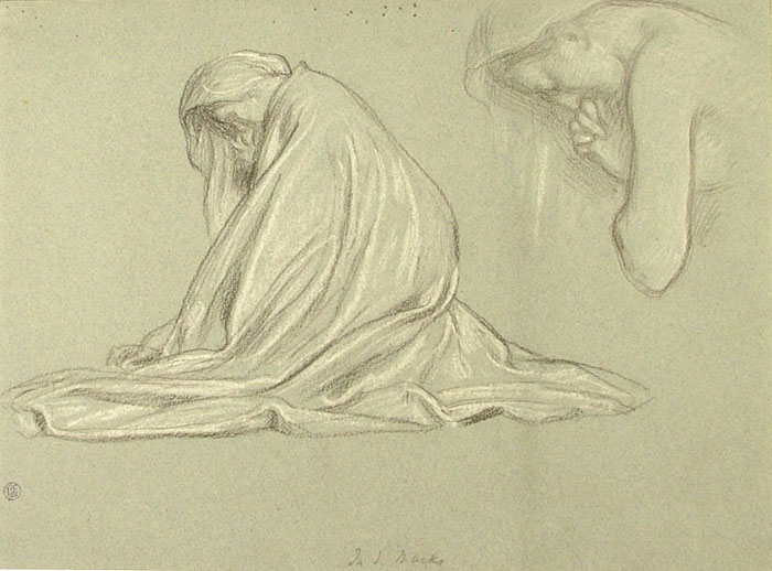 Study for 'Widow's Prayer': Female Figure
