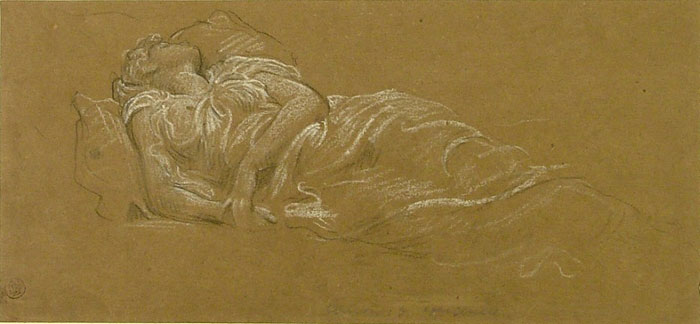 Study for 'Cymon and Iphigenia': Iphigenia