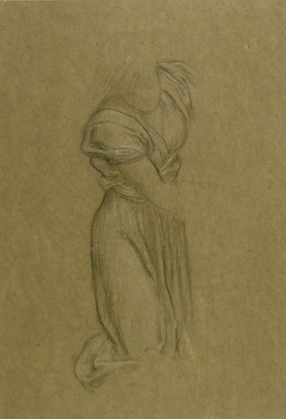Study for 'Phoenicians Bartering with Ancient Britons': Female Figure