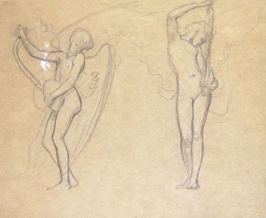 Study for 'The Marquand Ceiling': Angel