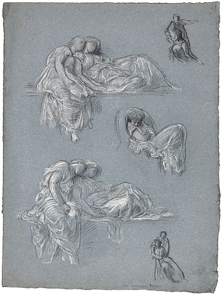 Studies for 'Summer Moon' and 'Samson and Delilah': Male and Female Figures