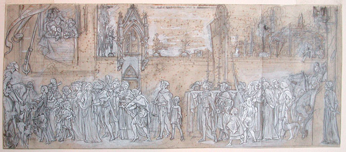 Study for 'Cimabue's Celebrated Madonna...': Composition