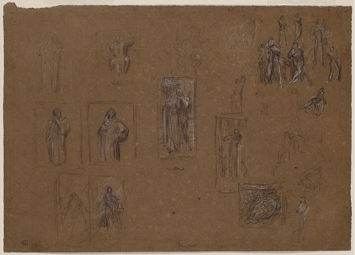Studies for 'Wedded', 'The Hit', 'The Bracelet', 'Day Dreams', 'Melittion' and Other Figure Studies