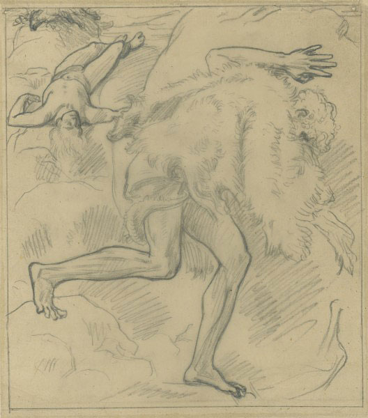 Study for an Illustration for 'Dalziel's Bible Gallery': 'Cain and Abel'