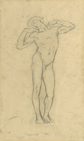 Study for 'The Sluggard': Male Figure