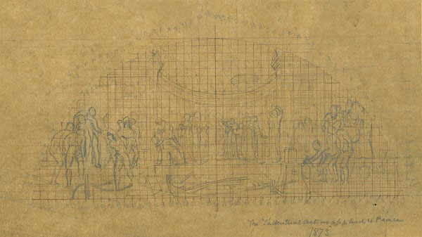 Study for 'The Arts of Industry as Applied to Peace': Composition