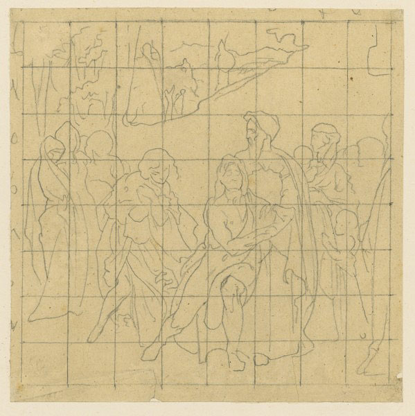 Study for 'Samson and Delilah': Composition