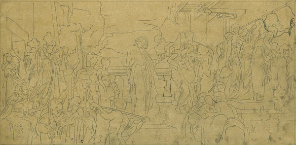 Study for 'Captive Andromache': Composition