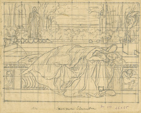 Study for 'Summer Slumber': Composition