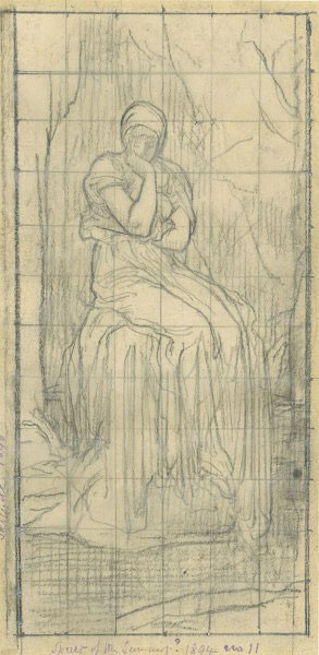 Study for 'Solitude': Composition