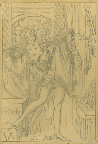 Study for an Illustration for 'Romola': 'Suppose you let me look at myself'