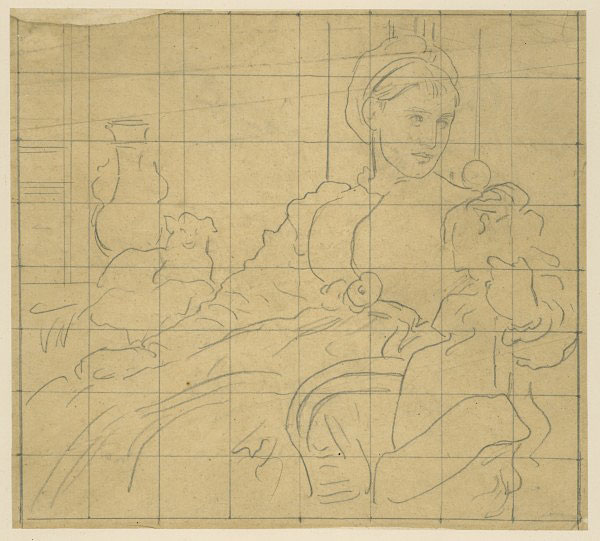 Study for 'Mrs. Henry Evans Gordon (May Sartoris)': Composition