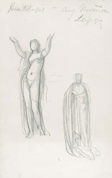 Study for 'Phryne at Eleusis': Female Figures