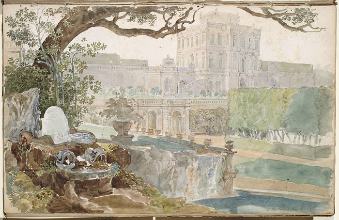 View of the Villa Pamphili, Rome