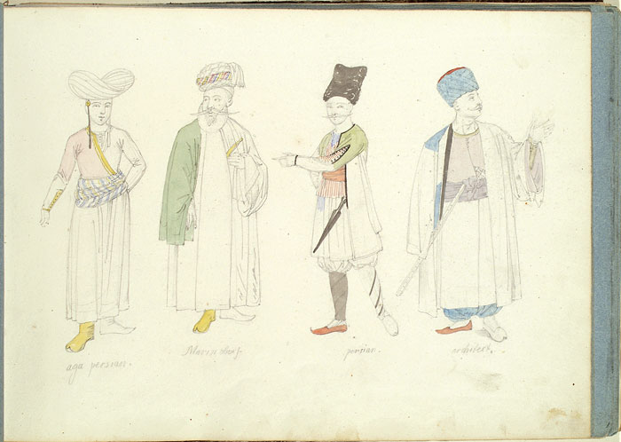 Studies of Male Figures in Turkish Dress
