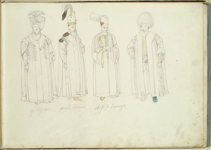 Studies of Male Figures in Turkish Dress