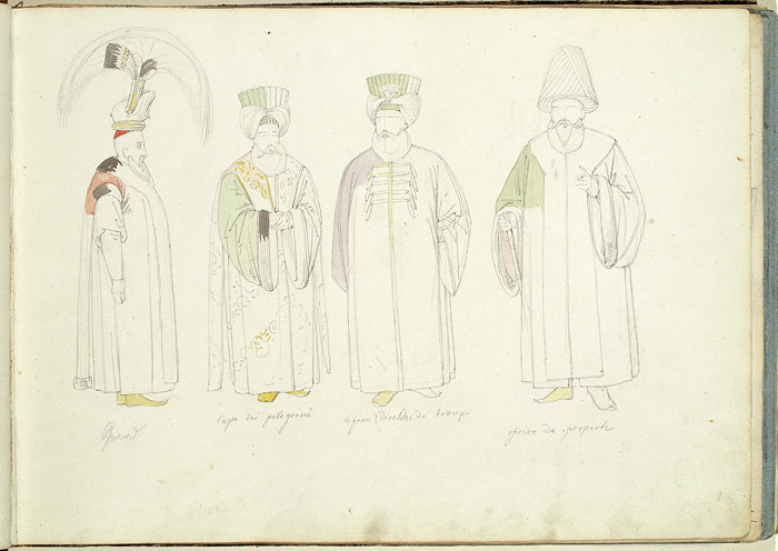 Studies of Male Figures in Turkish Dress