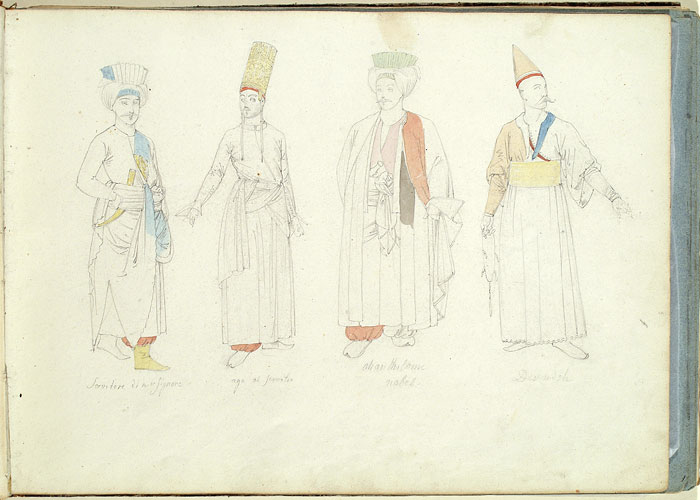 Studies of Male Figures in Turkish Dress