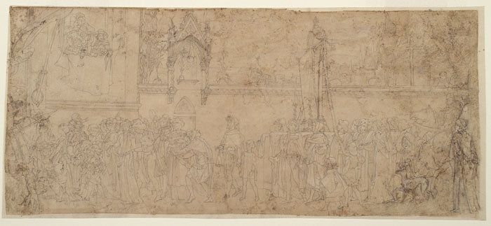 'Study for 'Cimabue's Celebrated Madonna...': Composition