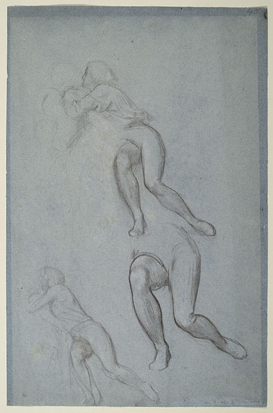 'Studies for 'Paolo and Francesca': Paolo, Legs of Paolo