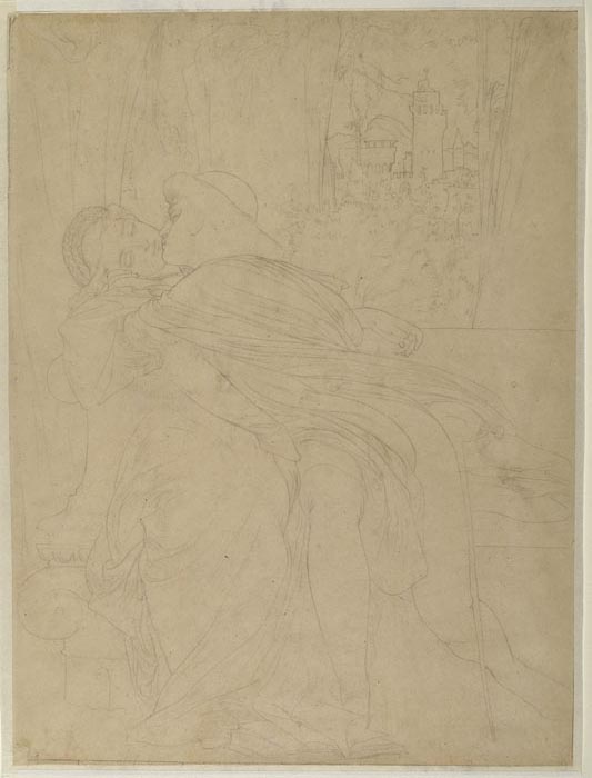 'Study for 'Paolo and Francesca': Composition
