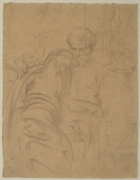 'Study for 'Michael Angelo Nursing his Dying Servant': Composition