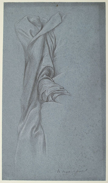 'Study for 'Michael Angelo Nursing his Dying Servant': Drapery for Servant